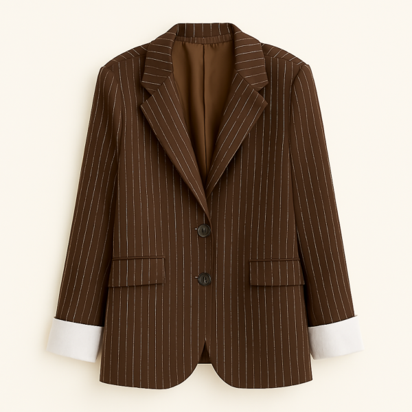 Blazer femme rayé