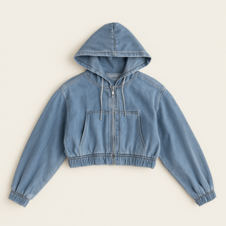 Veste en jean avec poches – Élégante et moderne