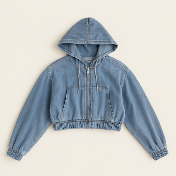 Veste en jean avec poches – Élégante et moderne