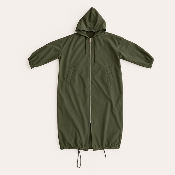 Veste longue coupe-vent imperméable