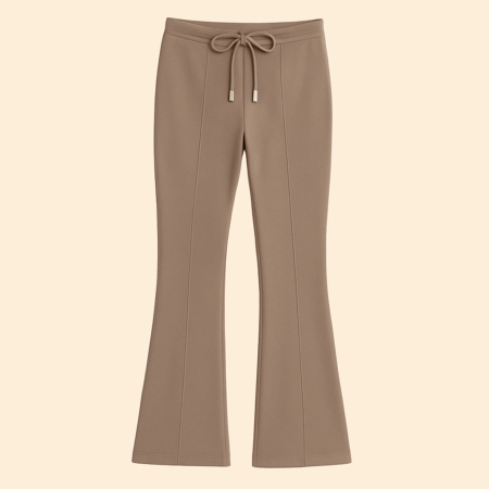 Pantalon évasé avec cordon de serrage