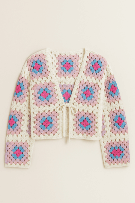 Veste courte en crochet