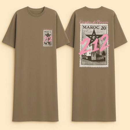 Robe T-shirt Longue Oversize “Maroc 20”