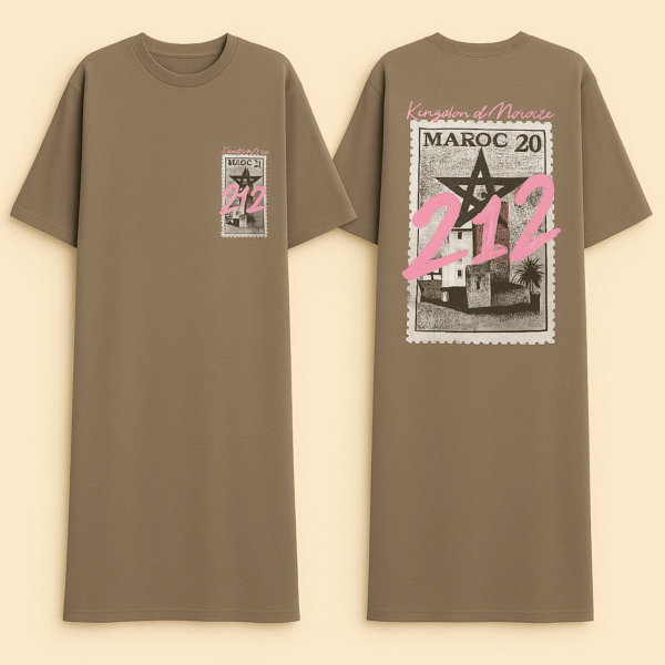 Robe T-shirt Longue Oversize “Maroc 20”