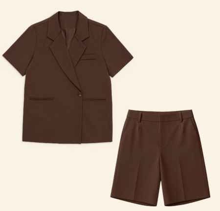 Ensemble blazer bermuda