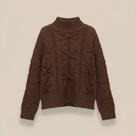 Pull en maille avec détails doués