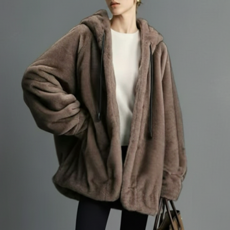 Veste “Fluffy” à capuche