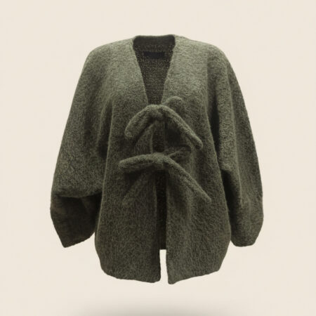 Gilet doux avec nœud