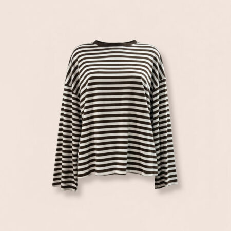 T-shirt long rayé oversize